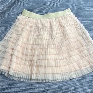 Gently worn Cream Tiered Skirt Skort